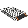thumbnail image 2 of Roof Rack Basket, Cargo Carrier with Extension Black Car Top Luggage Holder, 200LBS Heavy Duty, Carrier Basket for SUV, Truck or RV Camping Storage Steel Construction, 2 of 7