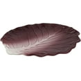 thumbnail image 2 of Ebros 12"W Ceramic Red Lettuce Shaped Serving Plate or Dish Platter (SET OF 3), 2 of 4