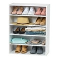 thumbnail image 1 of IRIS USA 5-Tier Multi-Purpose Wooden Organizer or Book Shelf, White, 1 of 8