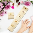 thumbnail image 5 of Compact Portable Divided Jewelry Storage Bag - Mini Travel Organizer for Rings Earrings Necklaces, Lightweight Zippered Jewelry Pouch with Separate Compartments, 1.77*9.45in, Beige, 5 of 9