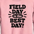 thumbnail image 2 of Instant Message - Field Day Is The Best Day  - Toddler And Youth Crewneck Fleece Sweatshirt, 2 of 5
