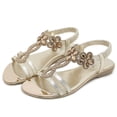 thumbnail image 2 of Sandalias Cristal Brillantes para Mujer Cómodas Planas Fiesta Y, 2 of 9