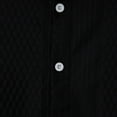 thumbnail image 6 of Jinhomg Cotton Knit Shirt for Men Dressy Casual Solid Color Button Down Shirts Big and Tall Comfy Long Sleeve Lapel Collar Business Shirts Work Wear Daily Deals Clearance Black XXL, 6 of 9
