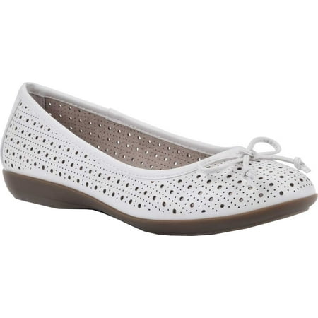 

Women s Cliffs by White Mountain Cheryl Ballet Flat White Smooth Burnished Polyurethane 11 M