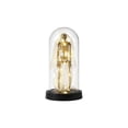 thumbnail image 2 of LOWLHOME Light Up Ghost in Glass Cloche, Halloween Cute Ghost with Light Decorations, Cute Spooky Ghost Decor for Tabletop Mantel Display, 8.7*4.3 in, 1 Count, Yellow Skeleton, 2 of 5