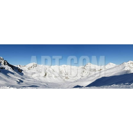 Alpine Panorama (Skiing Area near Scuol, Switzerland) Print Wall Art By