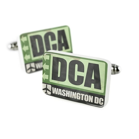 Cufflinks Airportcode DCA Washington DCPorcelain Ceramic NEONBLOND
