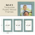 thumbnail image 2 of Excello Global Products Rustic Wood Picture Frames: Includes three 4"x6" Photo Frames - Green - EGP-HD-0132, 2 of 4