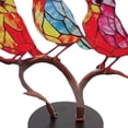 thumbnail image 2 of Estatuas Colibrí pájaro miniaturas decoraciones Metal ilustraciones decoración para el hogar habitación Oficina Ehuebsd Libre de BPA, 2 of 3
