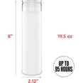 thumbnail image 4 of Simply Soson 2x8 inch White Devotional Candles in Glass Jar - 3 Pack - 90 Hours – Prayer Candle - Tall Pillar Candles for Religious, Memorials, Party Decor, 4 of 4