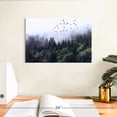 thumbnail image 3 of Elephant Stock Calming Forestscape Wall Art - Horizontal Canvas Wall Art - Living Room Wall Decor - Wellness Canvas - Brown And Gray Decor - 12" x 8", 3 of 8