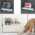 thumbnail image 5 of (blue)Slippers Rack Hanging Shoe Organizers,3 in 1 Folding Holder Shoes Hanger Wall Mounted Shoe and Bathroom Towel Organizer Rack, 5 of 5