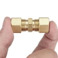 thumbnail image 3 of 316 Equal Straight Union Connector with Brass Compression Fitting Hot U5, 3 of 9
