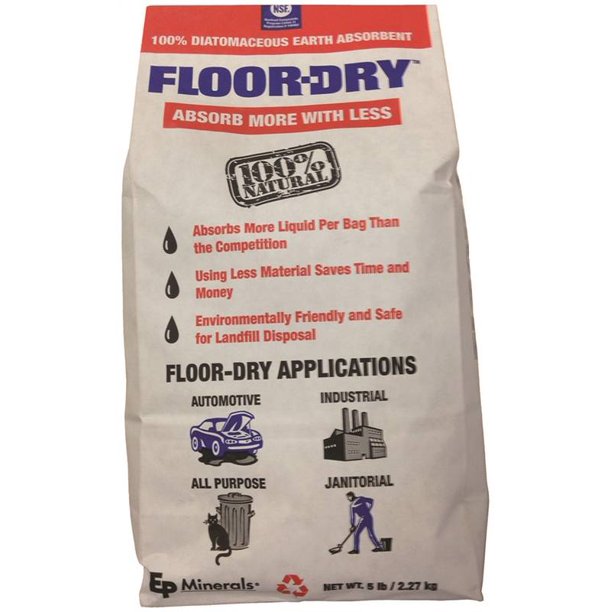 FloorDry 9805 AllPurpose Granular Absorbent, 5 lb Bag, Solid