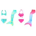 thumbnail image 1 of (2-Pack) Rinsvye Girls Bikini Three Piece Set With Top And Tail Skirt For Beach Vacation, 1 of 4