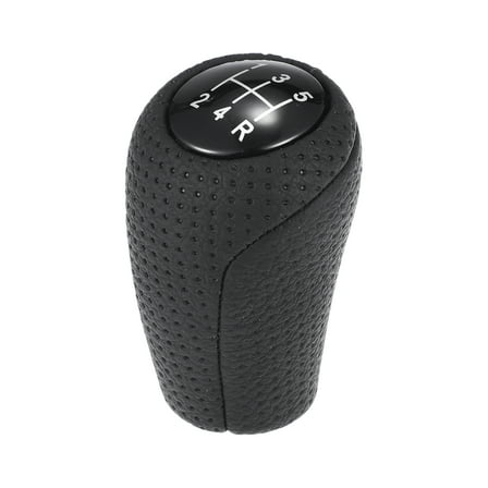 Unique Bargains 5 Speed Manual Shift Knob - Stick Shifter Lever Knob - for Mazda MX-6 93-97 Faux Leather Black - 1 Pc