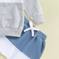 thumbnail image 5 of NOLDARES 2pcs Toddler Baby Boy Fall Winter Outfits Long Sleeve Crewneck Sweatshirt Tops Elastic Joggers Pants Set Cute Print Clothes Clothing(Blue,2-3 Y), 5 of 6