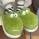 thumbnail image 1 of Zapatillas de casa mullidas para mujer, pantuflas de una sola banda con plataforma de tacón suave, piel cálida y cómoda para interiores, Invierno, 1 of 5
