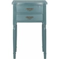 thumbnail image 2 of SAFAVIEH Marilyn Nautical End Table w/ 2 Storage Drawers, Teal, 2 of 4