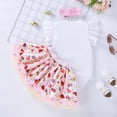 thumbnail image 6 of FASHOFT Infant Baby Girl First Easter Outfit Short Sleeve Easter Cartoon Rabbit Prints Romper and Mesh Skirt Set Newborn Easter Costume Pink 9-12 Months, 6 of 6