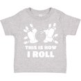 thumbnail image 3 of Inktastic How I Roll Bowling Boys or Girls Toddler T-Shirt, 3 of 5