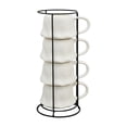 thumbnail image 3 of Way To Celebrate Halloween Ghost Stack Ceramic Mugs, 4-Pack, White, 12 fl oz, 3 of 6