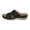 A Black, variant on House Slipper For Women Flat Slides Sandals Comfortable Arch Support Sandal On Walking Shoes Open Toe Indoor Outdoor Shoes