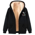 thumbnail image 4 of WILLBEST Sudadera Para Mujer, Estilo Casual de Invierno, Con Cremallera, Forrada, Con Estampado Festivo. Suave, Cómoda y Cálida, Ideal Para Actividades Al Aire Libre Durante La Temporada Navideña., 4 of 5