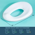 thumbnail image 4 of Todays Kids Toddler Potty Training Seat - Toddler Toilet Seat Attachment for Boys & Girls w/Splash Guard Non-Slip Grip for Secure Fit, Fits Standard Round & Oval Toilets, Storage Hook Included, White, 4 of 7
