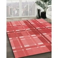 thumbnail image 3 of Ahgly Company Machine Washable Indoor Round Transitional Red Area Rugs, 5' Round, 3 of 7