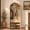 Natural, variant on Joywind Arched Hall Tree with Bench and Shoe Storage,Walnut, 32" W