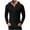 Black, variant on BADHUB Men's Causal Pullover Hoodie Button Up Lightweight Sweatshirt Long Sleeve Solid Color Hooded Tops Slim Fit on Clearance Khaki,XXXL