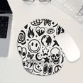 thumbnail image 2 of Pixel Art Icon Mouse Pad Wrist Support, Ergonomic Mouse Pad with Wrist Rest, Smooth Surface and Non - Slip PU Base for Pain Relief, Laptop, Office & Home, 2 of 9