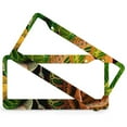 thumbnail image 2 of Tropical Leaves License Plate Frame 2 Pcs Set Tropical Green Plant Licenses Plates Frames Front Licenses Plate Covers Car Tag Frame for Women Men Stainless Aluminum License Plate Cover, 2 of 6