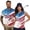 250 Anniversary USA Flag, variant on Sea Turtle His and Hers Matching Outfits Quarter Zip Collared Shirts for Men Short Sleeve Quick Dry Breathable Casual Golf Tops for Outdoor Sports Vacation Wear Man M