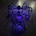 thumbnail image 2 of COSTYLE 4ft Light Up Giant Spider Halloween Decorations, Scary Fake Spider Props for Indoor Outdoor Yard Party Decor, 2 of 5