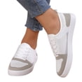 thumbnail image 3 of Wyzesi Espadrilles Femmes Suède Marron 2025 Nouveau Commerce Extérieur Tissage Volant Décontracté Lacets Plats Respirants Chaussures de Sport Rouges Espadrilles pour Filles Espadrilles de Noël pour Femmes, 3 of 9