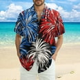 thumbnail image 2 of JGNGSHN Hawaiian Shirts for Men Patriotic 4th July Shirt Short Sleeve Button Down T-Shirts Casual American Flag Print Summer Vacation Beach Shirt, 2 of 10