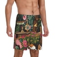 thumbnail image 2 of Sikiie Dog On Floral Couch Mens Pajama Shorts, Lounge Pant, Men's shorts，Sleep Pj Shorts for Men-Large, 2 of 6