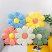 Kids Plush Toys Daisy Flower Pillow Stuffed Sofa Throw Pillow Cushion Girly Room Decor Pillow Bay Window Pink Flower