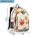 thumbnail image 2 of FORMRS Unisex School Backpack 17" Student Travel Bag with Laptop Compartment, Orange Autumn Leaves, 2 of 7