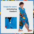 thumbnail image 3 of Kids Hooded Beach Bath Towels, Oversize 100% Wrap, Toddlers Girls 3-12 Years Coverup Engineering Vehicle, 3 of 4