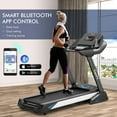 thumbnail image 3 of Gymax Tapis Roulant Pliant 4.75HP Machine d'Exercice de Gym avec Inclinaison Automatique Écran LED Noir, 3 of 10