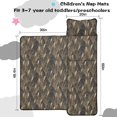 thumbnail image 5 of Camo and Cattail Grey Pattern Teens Toddler Nap Mat with Pillow, Sleeping Mat Bag for Preschool Daycare 60"x20", 5 of 6