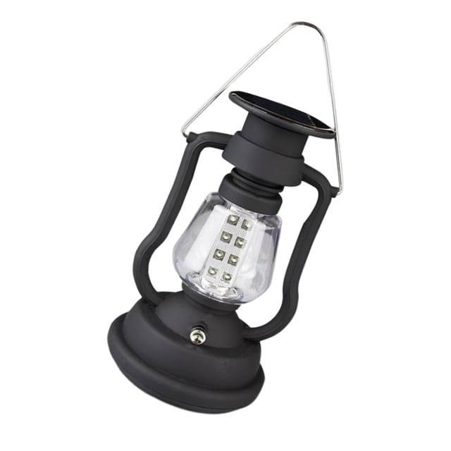 Matsuzay Linterna de manivela solar Vintage Camping Senderismo Lámparas Generación manual LED recargable Lámpara de emergencia al aire libre Iluminación novedosa Matsuzay HA012891-00