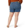 thumbnail image 3 of Levi Strauss Signature Women's Plus Size Heritage 5-Inch Fray Hem Shorts, 3 of 5