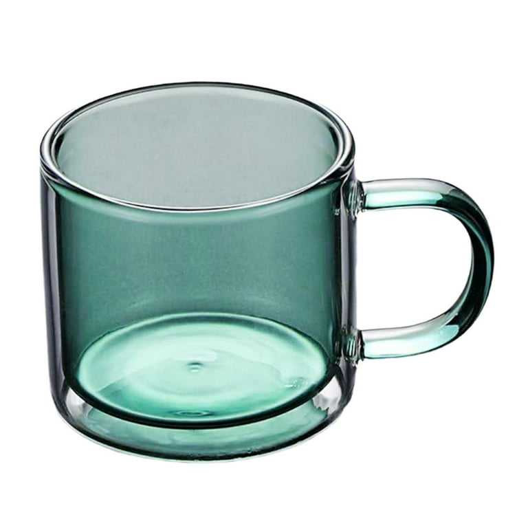 Cup Set of 6 Pcs 180 ML Each Made Of Clear Toughened Glass Mug With Handle