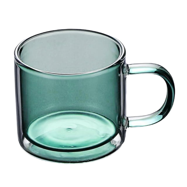 Taza de aislamiento térmico Sunnimix de vidrio de borosilicato doble pared multicolor 250ml