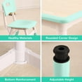 thumbnail image 4 of Mesa Moderna para Niños y Juego de 4 Sillas, Mesa Ajustable de 31.5" con Patas Antideslizantes y Escritorio con Diseño de Grafiti, Juego para Preescolar, 4 of 9