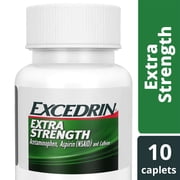 Excedrin Extra Strength Caplets for Headache Pain Relief, 10 count